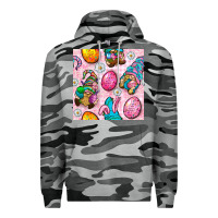 Slate Camo Easter Gnomies Seamless Pattern Premium Hoodie - BundleAndBundleShop