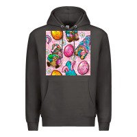 Smoke Easter Gnomies Seamless Pattern Premium Hoodie - BundleAndBundleShop