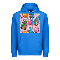 True Royal Easter Gnomies Seamless Pattern Premium Hoodie - BundleAndBundleShop