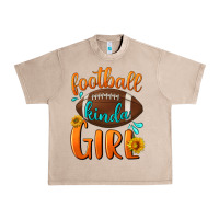 French Oak Football kinda Girl Urban Heavy Tee - NancyCooperArtShop