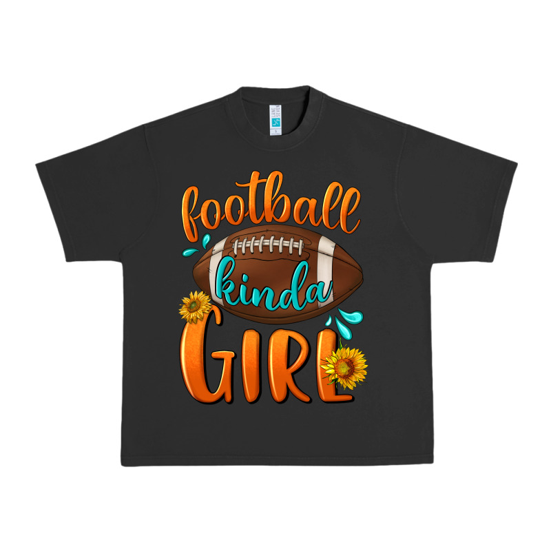 Football Kinda Girl Urban Heavy Tee by NancyCooperArtShop | Teevron
