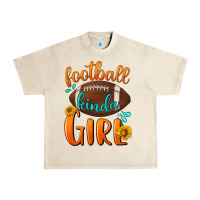 Sandshell Football kinda Girl Urban Heavy Tee - NancyCooperArtShop