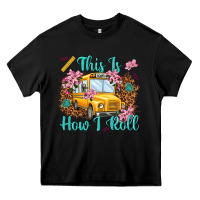 Black this is how i roll Heavy Core Tee - NancyCooperArtShop