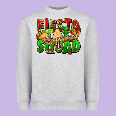 Fiesta Squad Heavyweight Sweatshirt Designed By Fadigitalartstudio