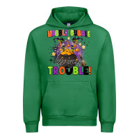 Emerald kids halloween hubble bubble here comes trouble Urban Hoodie - BarkalooDesign