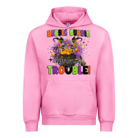 Fuchsia Pink kids halloween hubble bubble here comes trouble Urban Hoodie - BarkalooDesign