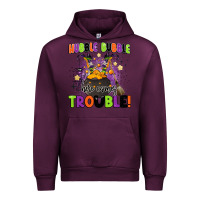 Mauve Wine kids halloween hubble bubble here comes trouble Urban Hoodie - BarkalooDesign