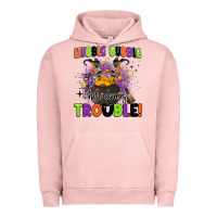 Pigment Salmon kids halloween hubble bubble here comes trouble Urban Hoodie - BarkalooDesign