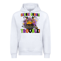 White kids halloween hubble bubble here comes trouble Urban Hoodie - BarkalooDesign