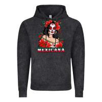 Vintage Black Mexicana with Skull Girl Vintage Hoodie - texasbilliewilder