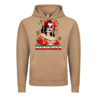 Vintage Coffee Mexicana with Skull Girl Vintage Hoodie - texasbilliewilder