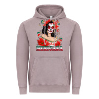 Vintage Zinc Mexicana with Skull Girl Vintage Hoodie - texasbilliewilder