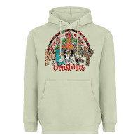 Matcha Merry Christmas Heavyweight Hoodie - CowhideDigitalArt