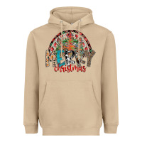 Mushroom Merry Christmas Heavyweight Hoodie - CowhideDigitalArt