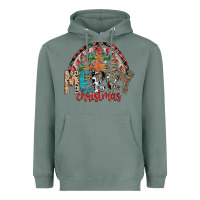 Sage Merry Christmas Heavyweight Hoodie - CowhideDigitalArt