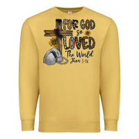 Antique Gold for god so loved the world jhon Premium Sweatshirt - CowhideDigitalArt