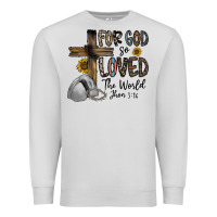 Dove Grey for god so loved the world jhon Premium Sweatshirt - CowhideDigitalArt