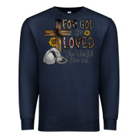 Navy for god so loved the world jhon Premium Sweatshirt - CowhideDigitalArt