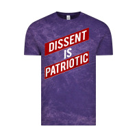 Cloud Purple DISSENT IS PATRIOTIC Political Meme Raglan Baseball Tee Vintage Tee - maiPhamDesign