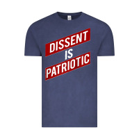 Vintage Denim DISSENT IS PATRIOTIC Political Meme Raglan Baseball Tee Vintage Tee - maiPhamDesign
