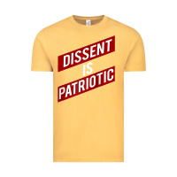 Vintage Mustard DISSENT IS PATRIOTIC Political Meme Raglan Baseball Tee Vintage Tee - maiPhamDesign