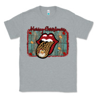 Heather Grey Merry Christmas Lips Santa Classic Tee - Bettercallsaul