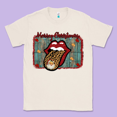 Merry Christmas Lips Santa Classic Tee Designed By Bettercallsaul