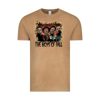 Vintage Camel the boys of fall leopard pattern bleached halloween murder t shirt Vintage Tee - maiPhamDesign