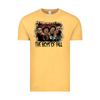 Vintage Mustard the boys of fall leopard pattern bleached halloween murder t shirt Vintage Tee - maiPhamDesign