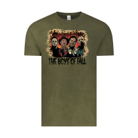 Vintage Olive the boys of fall leopard pattern bleached halloween murder t shirt Vintage Tee - maiPhamDesign