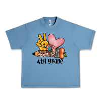 Pebble Blue peace love 4th grade Urban Heavy Tee - JahusDesignShop
