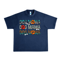Navy Dog Mama Urban Heavy Tee - texasbilliewilder