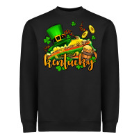 Black St. Patrick's Kentucky map Heavyweight Sweatshirt - OliviaCreatesArt