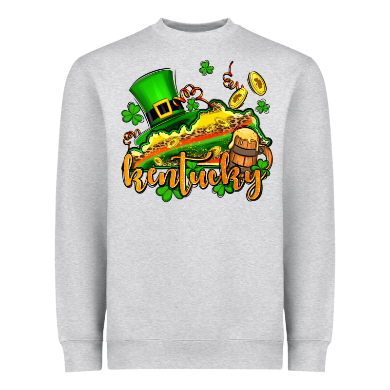 St. Patrick's Kentucky Map Heavyweight Sweatshirt by OliviaCreatesArt | Teevron
