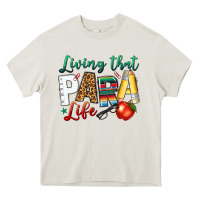 Cream living that para life Heavy Core Tee - NancyCooperArtShop