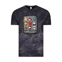 Cloud Black halloween funny set ghost mummy witch vampire and pumpkin t shirt Vintage Tee - maiPhamDesign
