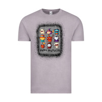 Vintage Zinc halloween funny set ghost mummy witch vampire and pumpkin t shirt Vintage Tee - maiPhamDesign