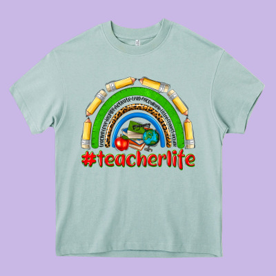Teacher Life Heavy Core Tee Designed By Nancycooperartshop