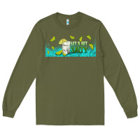 Army Green let's get salty with lime Long Sleeve Tee - TumblerDesignByShophia