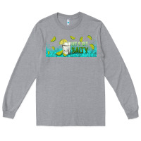 Heather Grey let's get salty with lime Long Sleeve Tee - TumblerDesignByShophia