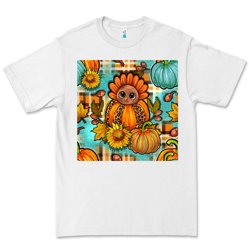 Thanksgiving Turkey With Tartan Seamless Pattern Bbs Premium Tee by BundleAndBundleShop | Teevron
