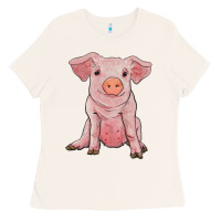 Bone sitting pig Ladies Tee - RanaPortraitStore