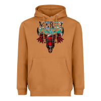 Meerkat merry christmas bull skull Heavyweight Hoodie - CowhideDigitalArt