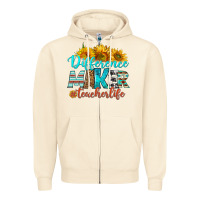 Sandshell difference maker teacher life Zipper Hoodie - BundleAndBundleShop