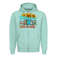 Seafoam difference maker teacher life Zipper Hoodie - BundleAndBundleShop