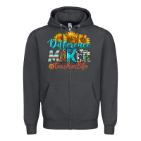Smoke difference maker teacher life Zipper Hoodie - BundleAndBundleShop