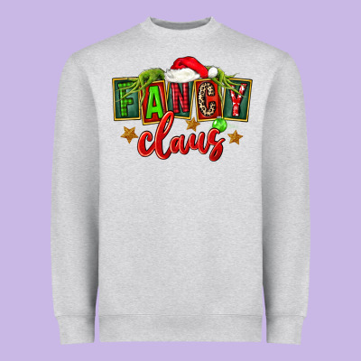 Christmas Fancy Claus Heavyweight Sweatshirt Designed By Fadigitalartstudio