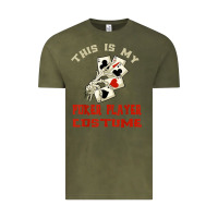 Vintage Olive this is my poker player costume halloween t shirt Vintage Tee - maiPhamDesign