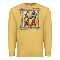 Antique Gold baseball mama Premium Sweatshirt - CowhideDigitalArt