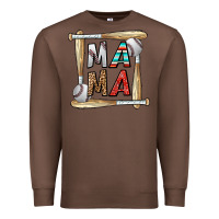 Chestnut baseball mama Premium Sweatshirt - CowhideDigitalArt